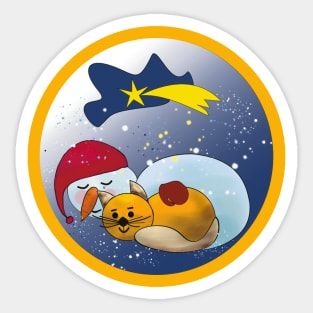 Winter friendship Sticker